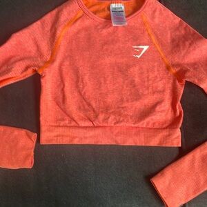 Gymshark Vibrant Orange Crop Top